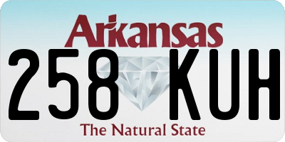 AR license plate 258KUH