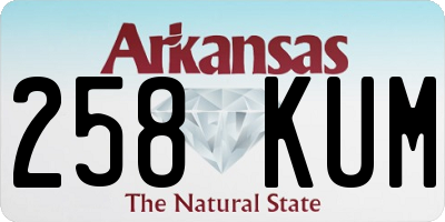 AR license plate 258KUM