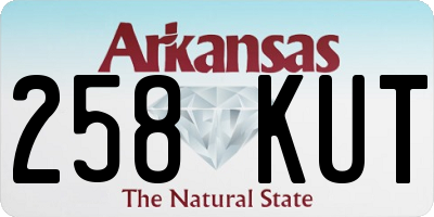 AR license plate 258KUT
