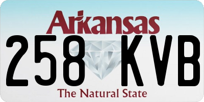 AR license plate 258KVB