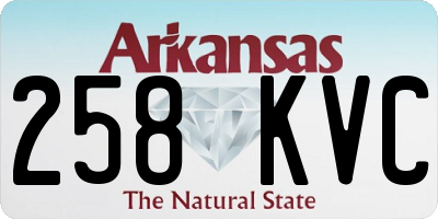 AR license plate 258KVC