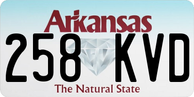 AR license plate 258KVD