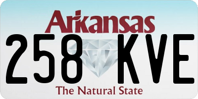 AR license plate 258KVE