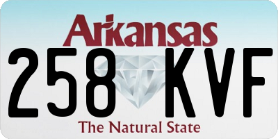 AR license plate 258KVF