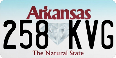 AR license plate 258KVG