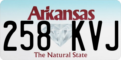 AR license plate 258KVJ