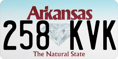AR license plate 258KVK