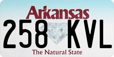 AR license plate 258KVL