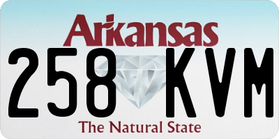AR license plate 258KVM