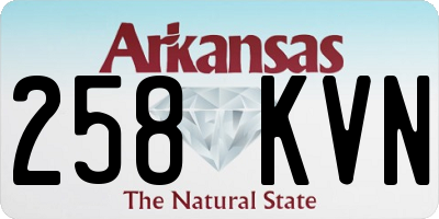 AR license plate 258KVN