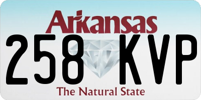 AR license plate 258KVP