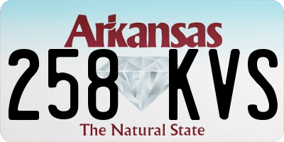 AR license plate 258KVS