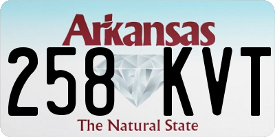 AR license plate 258KVT