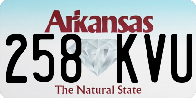 AR license plate 258KVU