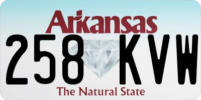 AR license plate 258KVW