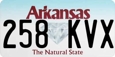 AR license plate 258KVX