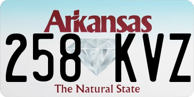 AR license plate 258KVZ