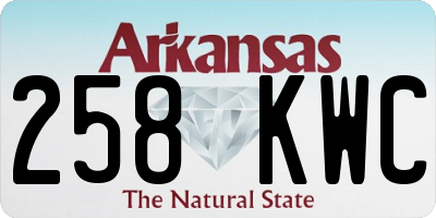 AR license plate 258KWC