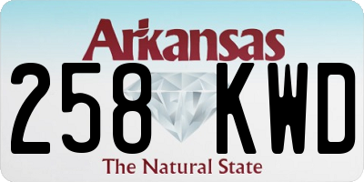 AR license plate 258KWD