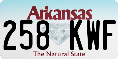 AR license plate 258KWF