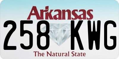 AR license plate 258KWG