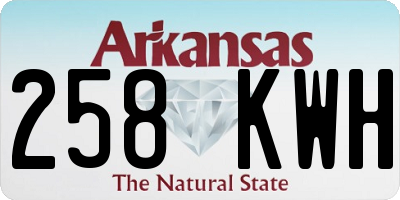 AR license plate 258KWH