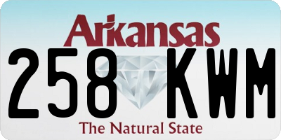AR license plate 258KWM