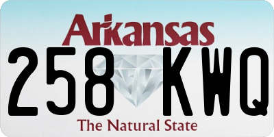 AR license plate 258KWQ