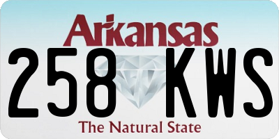 AR license plate 258KWS