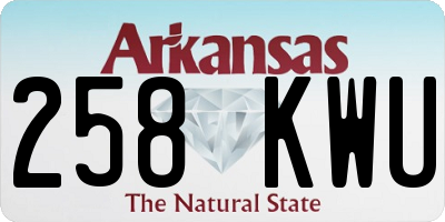 AR license plate 258KWU