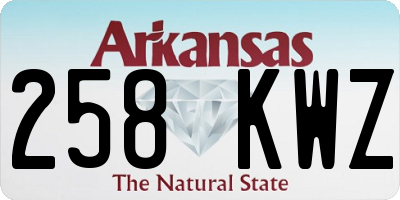 AR license plate 258KWZ