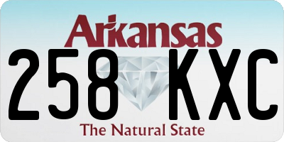 AR license plate 258KXC