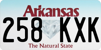 AR license plate 258KXK