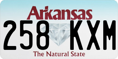 AR license plate 258KXM