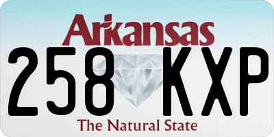 AR license plate 258KXP