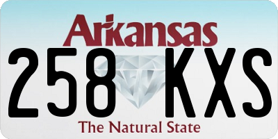AR license plate 258KXS