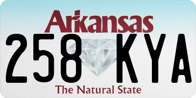 AR license plate 258KYA