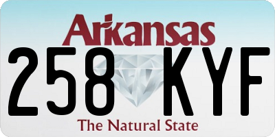 AR license plate 258KYF