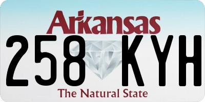 AR license plate 258KYH