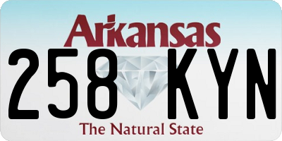 AR license plate 258KYN