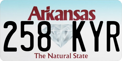 AR license plate 258KYR
