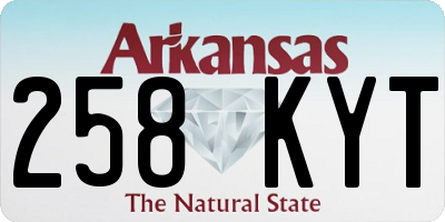 AR license plate 258KYT