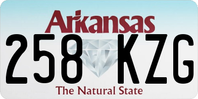 AR license plate 258KZG