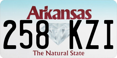 AR license plate 258KZI
