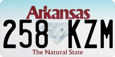 AR license plate 258KZM