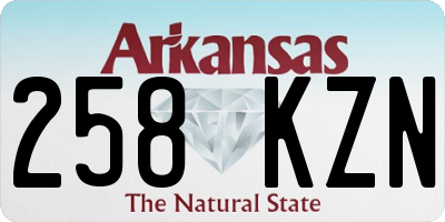 AR license plate 258KZN