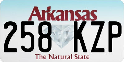 AR license plate 258KZP