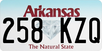 AR license plate 258KZQ