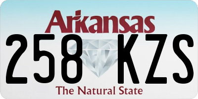 AR license plate 258KZS