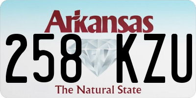 AR license plate 258KZU
